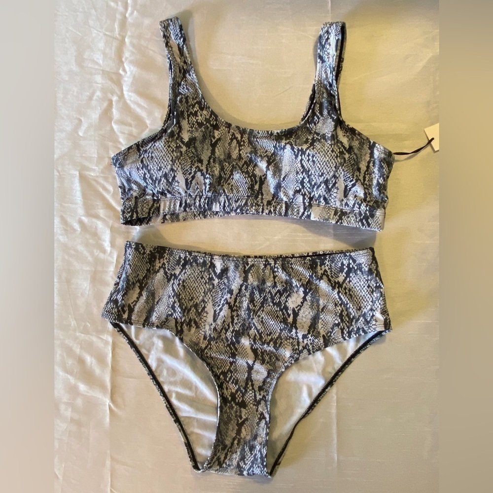 NWT Cover Girl 2-Piece Bikini Set Snakeskin  Ladies 14 - Picture 14 of 14